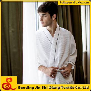 customer logo 100% cotton waffle towel bathrobe